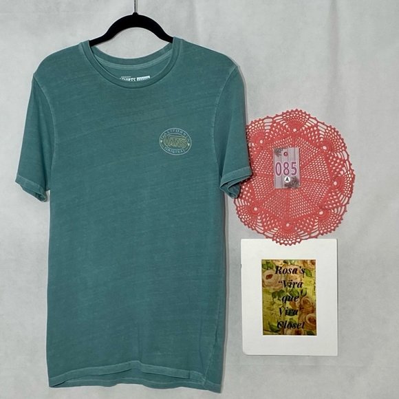 Vans California Original Custom T-shirt Teal Green - Picture 2 of 10